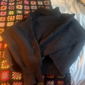 Babaa No 17 Black Turtleneck Sweater